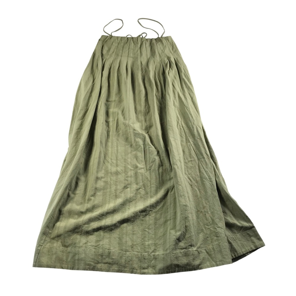 Free People Spanish Moss Green Textured Stripe Maxi Dress Small OB1876659‎ NWT